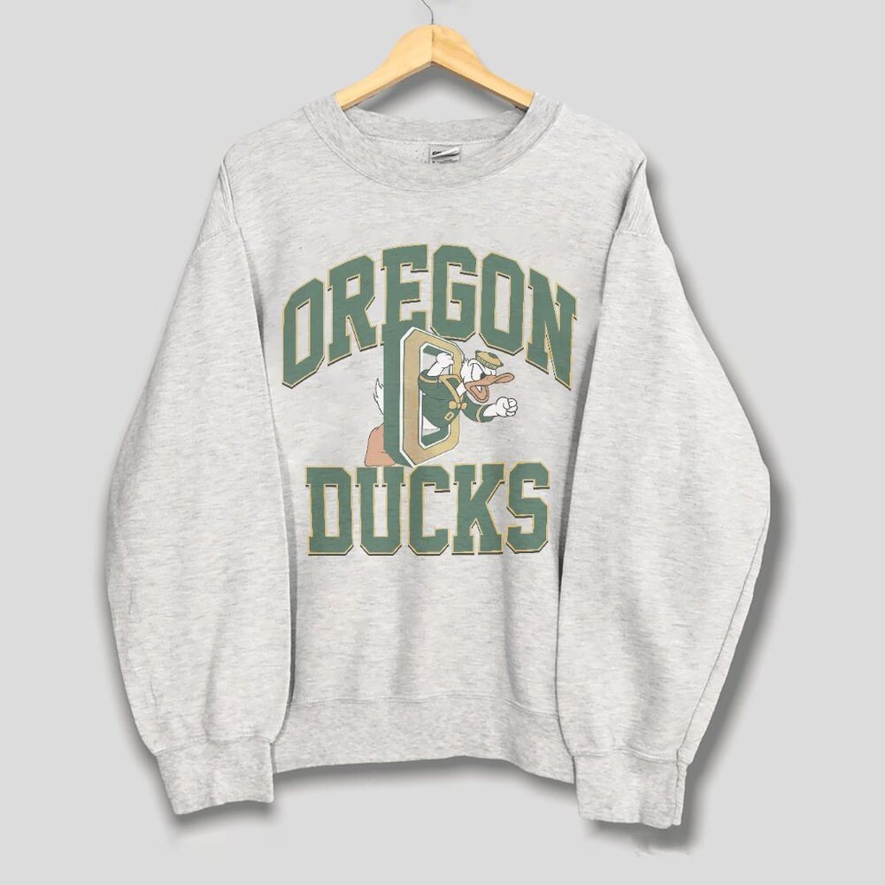 Vintage NCAA Oregon Ducks Logo Sweatshirt, University of Oregon Ducks Shirt Tee